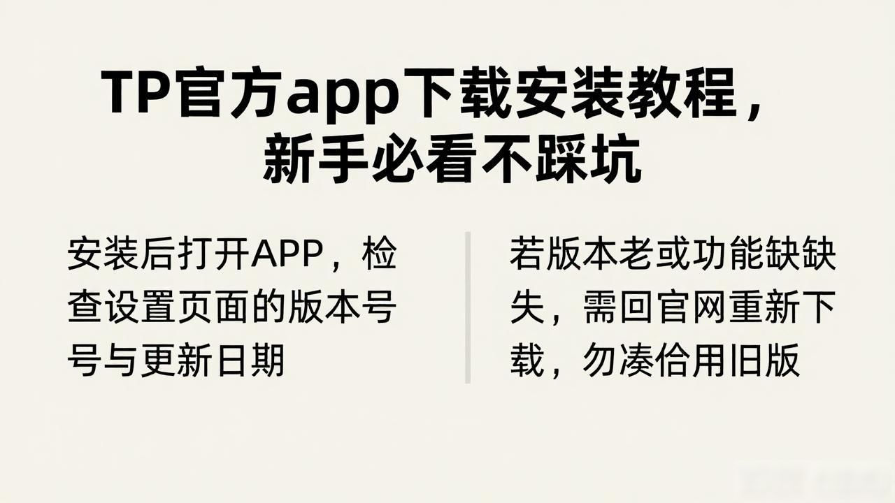 TP官方app下载安装教程，新手必看不踩坑
