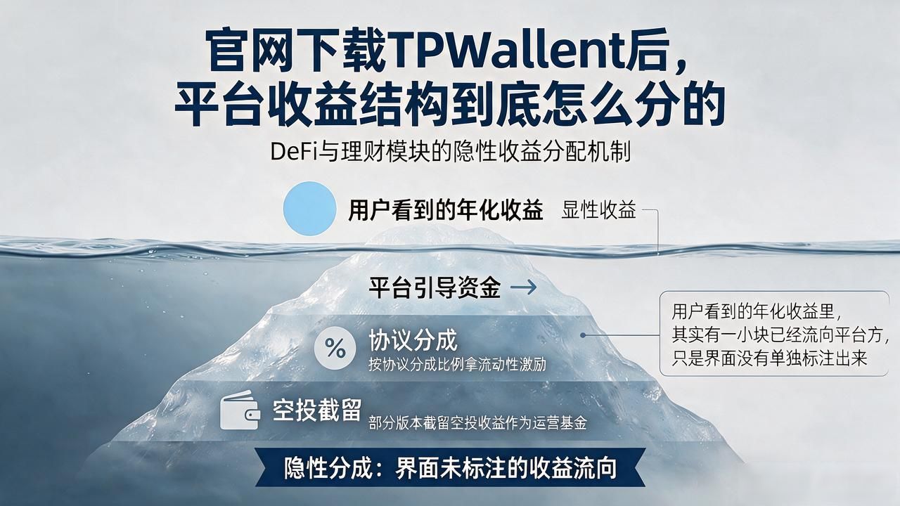 官网下载TPWallet后，平台收益结构到底怎么分的
