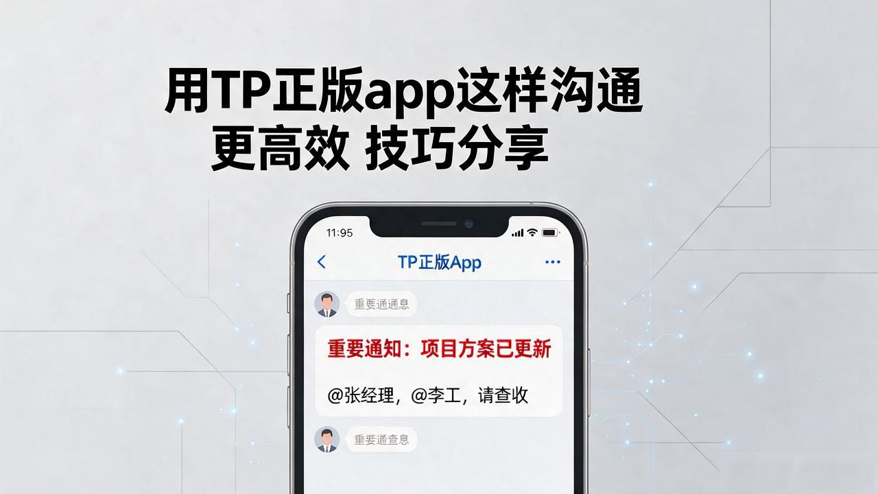 用TP正版app这样沟通更高效 技巧分享