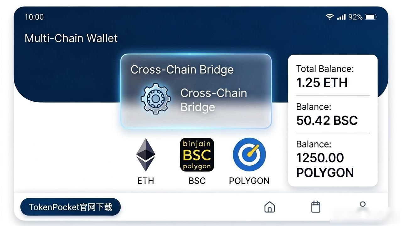 去TokenPocket官网下载钱包解锁更多资产管理功能