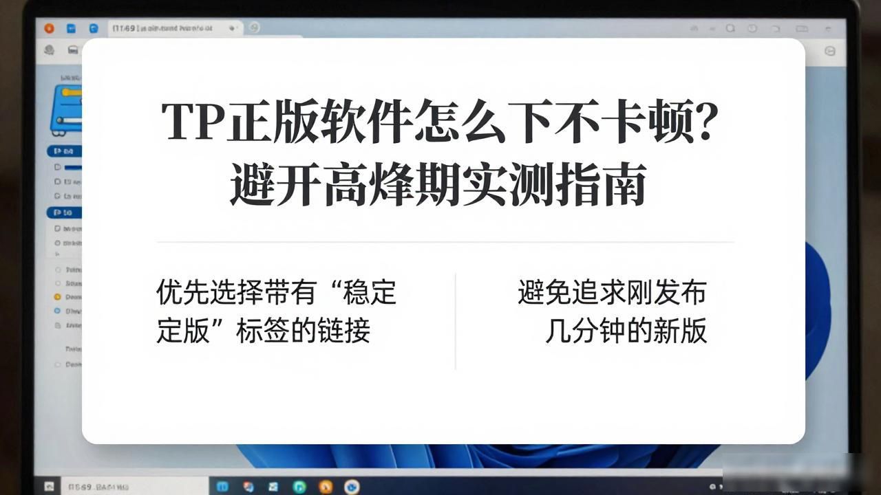 TP官方下载正版软件下载高峰期避开指导_官网软件下载技巧_下载软件最佳时间
