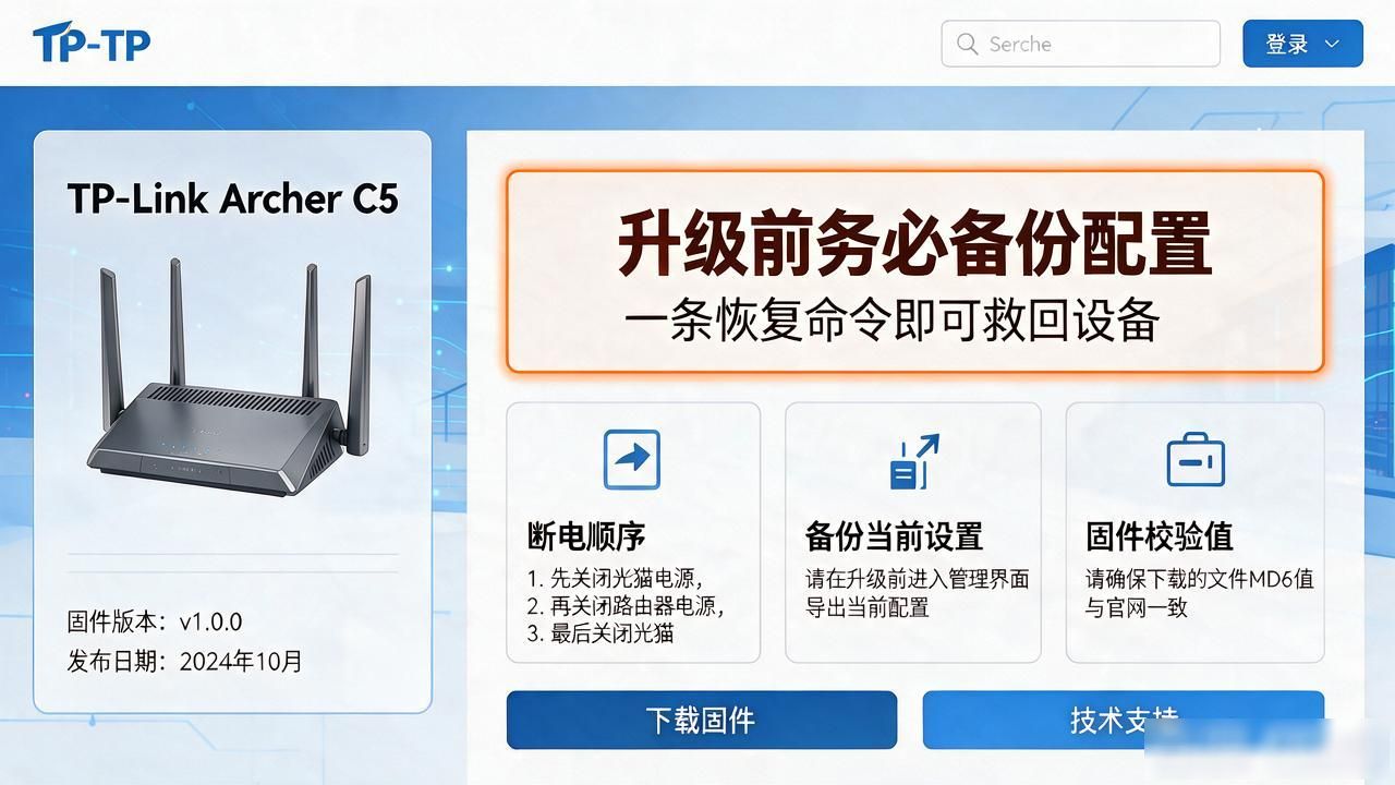 TP官网怎么查最新版本信息，固件升级指导全写在这里