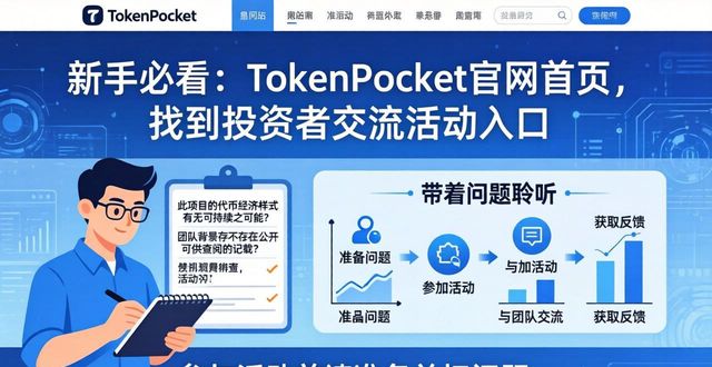 新手必看：TokenPocket官网首页，找到投资者交流活动入口