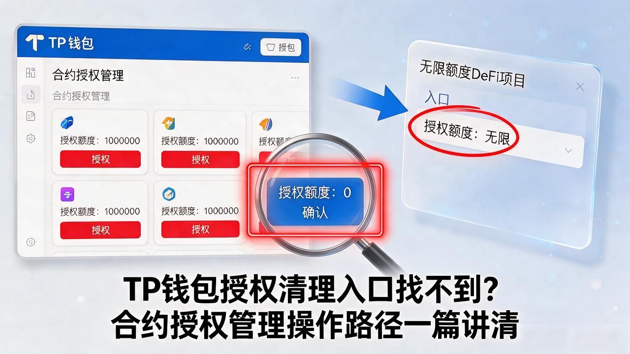TP钱包授权清理入口找不到？合约授权管理操作路径一篇讲清