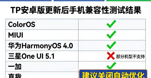 TP安卓版更新后哪些手机会闪退？新设备兼容实测